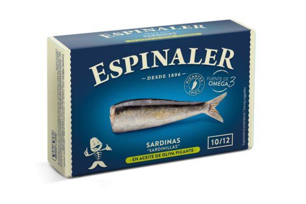 Sardinillas en aceite de oliva picantes 10/12