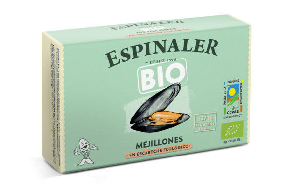 Mejillones en escabeche ecológico 13/18